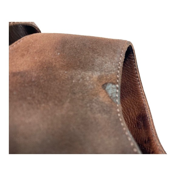 JUICY COUTURE Sandals Women's 9M Brown Suede Leather Platform Heels - Picture 9 of 9